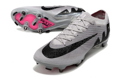 Nike Air Zoom Mercurial Vapor 15 Elite SG Football Boots - Grey/Black/Pink