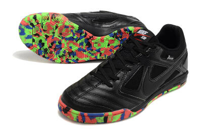 Supre x Nike SB Gato IC Football Shoes - Black/Red/Blue