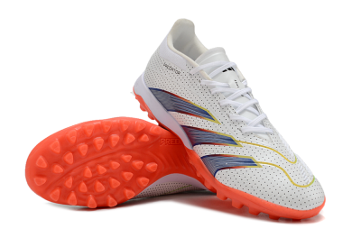 Adidas Predator 24 Elite TF Football Shoes - White/Silver/Red