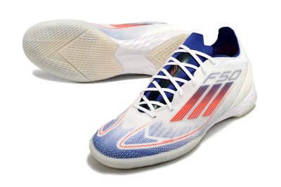 Adidas F50 Pro IC Football Shoes - Blue/Red/Beige