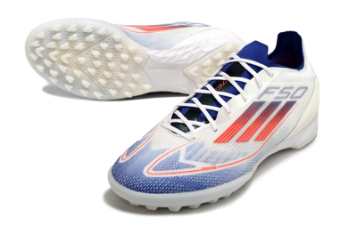 Adidas F50 Pro TF Football Shoes - Blue/Red/Beige