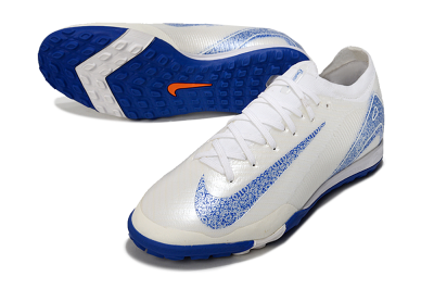 Nike Air Zoom Mercurial Vapor 16 Elit TF Football Shoes - White/Racer Blue