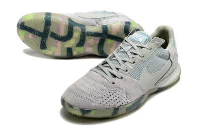 Nike Street Gato IC Football Shoes - Grey/Green/Mint