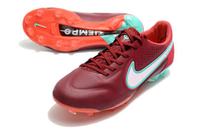 Nike Tiempo Legend 9 Elite FG Football Boots - Red/Jade/White
