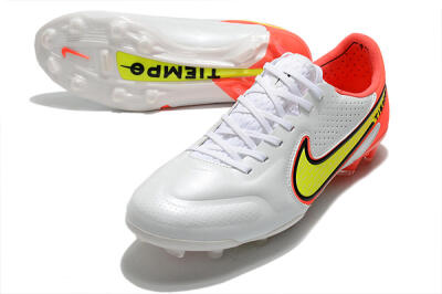 Nike Tiempo Legend 9 Elite FG Football Boots - White/Yellow/Red