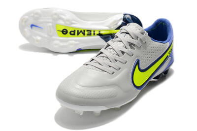 Nike Tiempo Legend 9 Elite FG Football Boots - White/Yellow/Blue