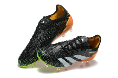 Adidas Predator 24 Elite FG Football Boots - Black/White/Yellow/Orange