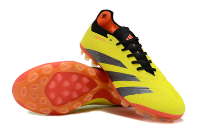 Adidas Predator 24 Elite AG Football Boots - Yellow/Silver/Red