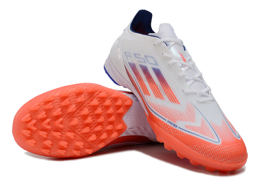 Adidas F50 Pro TF Football Shoes - White/Red/Blue