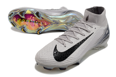 Nike Air Zoom Mercurial Superfly 10 Elite FG Football Boots - Grey/Black/Gold