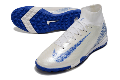 Nike Air Zoom Mercurial Superfly 10 Elite TF Football Shoes - Beige/Blue