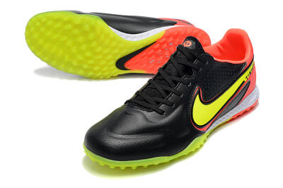 Nike React Tiempo Legend 9 Pro TF Football Shoes - Black/Yellow/Red