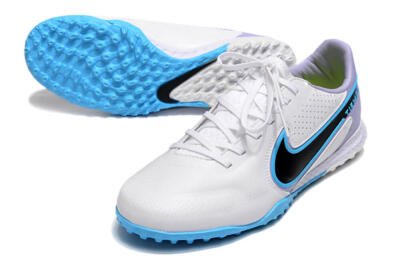 Nike React Tiempo Legend 9 Pro TF Football Shoes - White/Blue/Purple