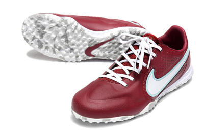 Nike React Tiempo Legend 9 Pro TF Football Shoes - Red/White/Jade
