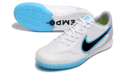 Nike React Tiempo Legend 9 Pro IC Football Shoes - White/Blue/Black