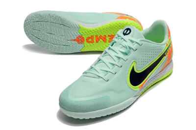 Nike React Tiempo Legend 9 Pro IC Football Shoes - Jade/Black/Yellow/Red