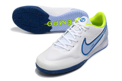 Nike React Tiempo Legend 9 Pro IC Football Shoes - White/Blue/Yellow