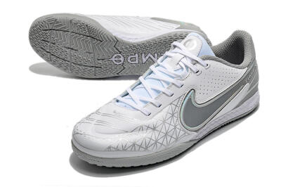 Nike React Tiempo Legend 9 Pro IC Football Shoes - White/Silver/Grey