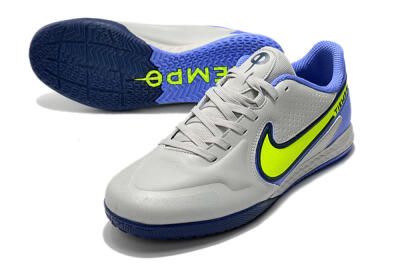 Nike React Tiempo Legend 9 Pro IC Football Shoes - Grey/Yellow/Blue