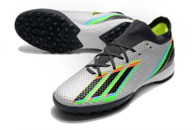 Adidas X Speedportal.3 TF Football Shoes - Silver/Yellow/Black