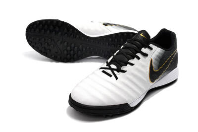 Nike Tiempox Ligera IV TF Football Shoes - White/Gold/Black