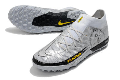 Nike Phantom GT Pro TF Football Shoes - Silver/Black/Yellow