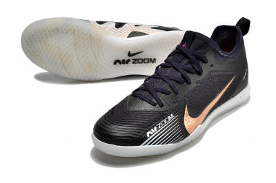 Nike Air Zoom Mercurial Vapor 15 Pro IC Football Shoes - Black/Gold/White