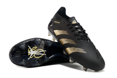 Adidas Predator Elite 24 FG Football Boots - Black/Gold/Blue