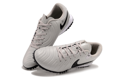 Nike Tiempo Legend 10 Pro TF Football Shoes - Beige/Black/White