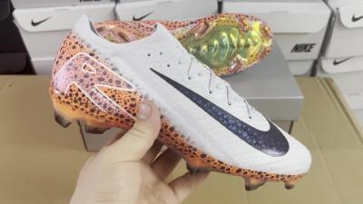 Nike Air Zoom Mercurial Vapor 16 Elite FG Football Boots - Grey/Black/Leopard