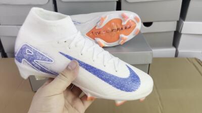 Nike Air Zoom Mercurial Superfly 10 Elite FG Football Boots - Grey/Blue/Orange
