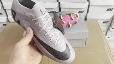 Nike Air Zoom Mercurial Vapor 15 Elite FG Football Boots - Grey/Black/Gold