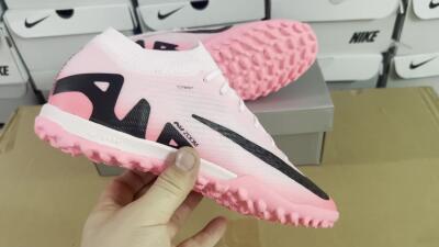 Nike Air Zoom Mercurial Vapor 15 Elite TF Football Shoes - Pink/Black