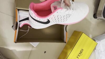 Nike Lunar Gato 2 IC Football Shoes - White/Pink/Black