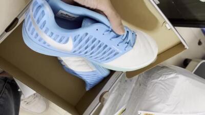 Nike Lunar Gato 2 IC Football Shoes - White/Blue/Silver