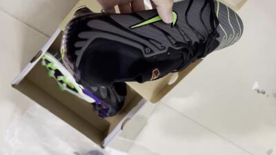 Nike Air Zoom Mercurial Superfly 9 Elite FG Football Boots - Silver/Black/Green