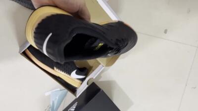 Nike Lunar Gato 2 IC Football Shoes - Black/White/Yellow