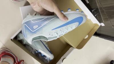 Nike Air Zoom Mercurial Vapor 16 Elite AG Football Boots - Jade/Beige/Blue