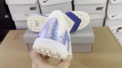 Nike Air Zoom Mercurial Vapor 16 Elite TF Football Shoes - Beige/Blue