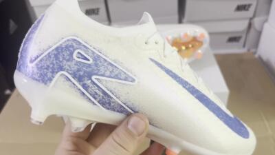 Nike Air Zoom Mercurial Vapor 16 Elite AG Football Boots - Beige/Blue