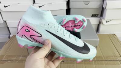 Nike Air Zoom Mercurial Superfly 10 Elite FG Football Boots - Jade/Black/Pink