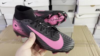Nike Air Zoom Mercurial Superfly 10 Elite FG Football Boots - Black/Pink