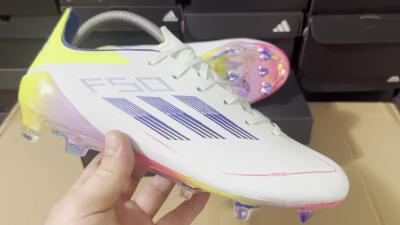 Adidas F50 Elite FG Football Boots - Blue/Pink/Yellow