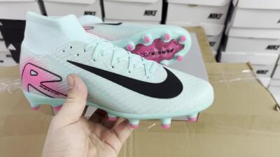 Nike Air Zoom Mercurial Superfly 10 Elite AG Football Boots - Green/Pink/Black