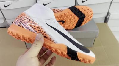 Nike Air Zoom Mercurial Superfly 10 Elite TF Football Shoes - Grey/Orange/Black