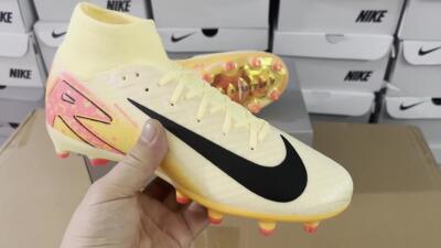 Nike Air Zoom Mercurial Superfly 10 Elite AG Football Boots - Yellow/Pink/Black