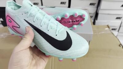 Nike Air Zoom Mercurial Vapor 16 Elite AG Football Boots - Green/Pink/Black