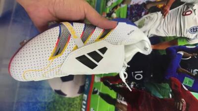 Adidas Predator Elite Foldover Tongue Euphoria FG Football Boots - White/Silver/Blue