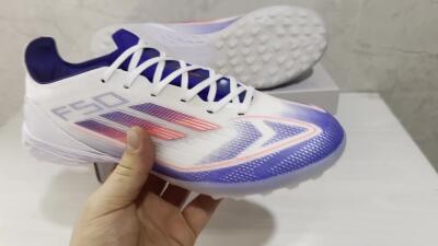 Adidas F50 Pro TF Football Shoes - Blue/Red/Beige