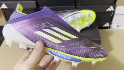 Adidas F50+ Lightstrike Pro FG Football Boots - Purple/Yellow/Blue